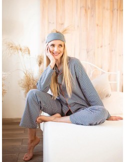 Pajamas lns 429 b25 dł/r s-xl rozpinana women's Key