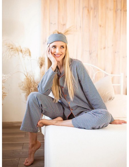 Pajamas lns 429 b25 dł/r s-xl rozpinana women's Key