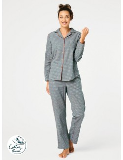 Pajamas lns 429 b25 dł/r s-xl rozpinana women's Key 2