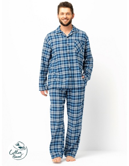Pajamas mns 492 b25 dł/r m-2xl rozpinana men's Key