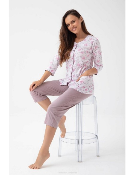 Pajamas 388 3/4 m-2xl z25/26 women's rozpinana Luna