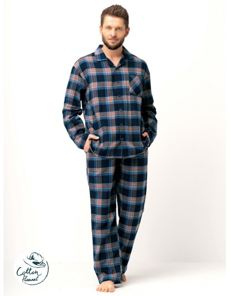 Pajamas mns 431 b25 dł/r 3xl-4xl rozpinana...