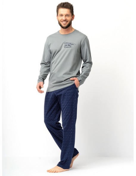 Pajamas mns 612 b25 dł/r m-2xl men's Key