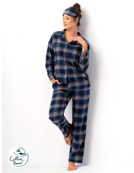 Pajamas lns 431 b25 dł/r s-xl rozpinana women's...