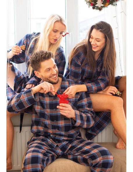 Piżama mns 431 b25 dl/r m-2xl rozpinana męska Key