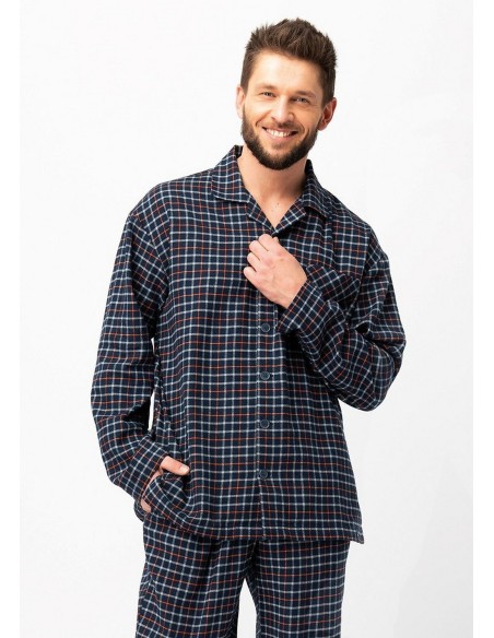Pajamas mns 480 b25 dł/r m-2xl rozpinana men's Key