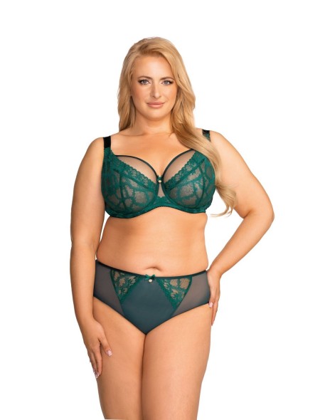 Miękki biustonosz koronkowy z fiszbinami Nadine...