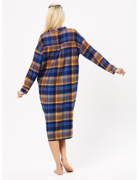 Koszula nocna bawełna rozpinana Key LND 482 