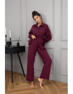 Piżama colette dł/r muślin s-xl rozpinana Sensis