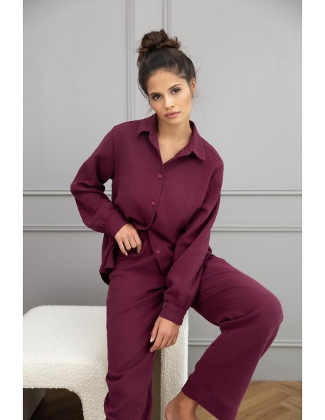 Piżama colette dł/r muślin s-xl rozpinana Sensis