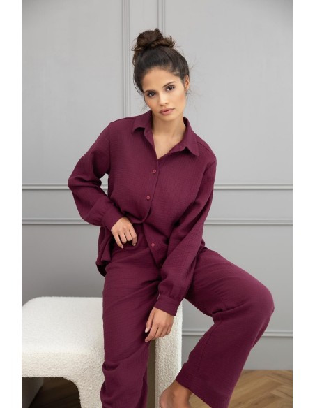 Piżama colette dł/r muślin s-xl rozpinana Sensis