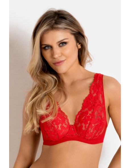 Biustonosz jasmin bralette 19152 red Mediolano
