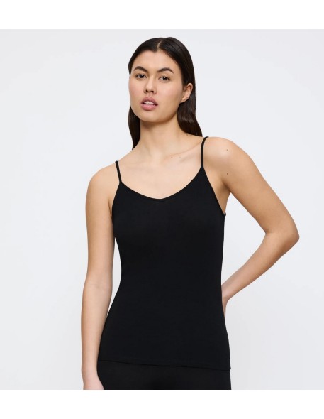 Beauty layers spaghetti top wool black Triumph