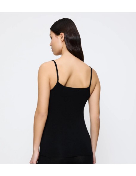 Beauty layers spaghetti top wool black Triumph