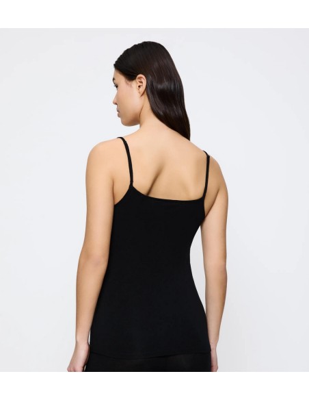 Beauty layers spaghetti top wool black Triumph