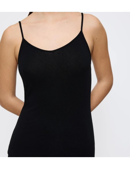 Beauty layers spaghetti top wool black Triumph