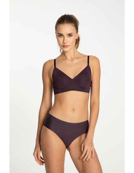 Briefs dark plum simple classic Julimex