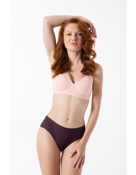 Briefs dark plum simple classic Julimex