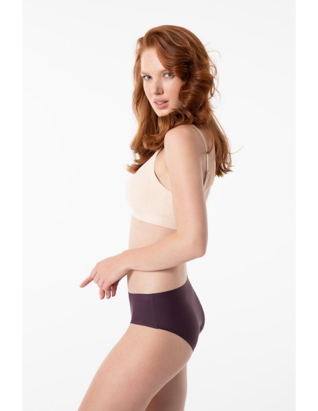 Briefs dark plum simple classic Julimex