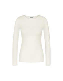 Beauty layers lsl top wool ecru white Triumph