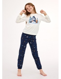 Piżama girl young dr 978/189 snowy day Cornette 2