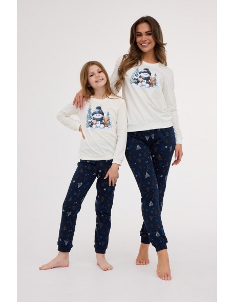 Piżama girl young dr 978/189 snowy day Cornette
