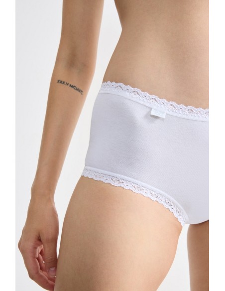 24/7 cotton lace midi Sloggi