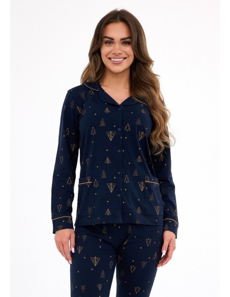 Piżama damska dr 482/447 gold Cornette