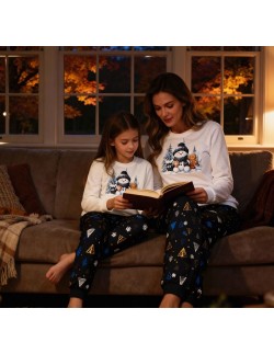 Piżama girl kids dr 977/189 snowy day Cornette