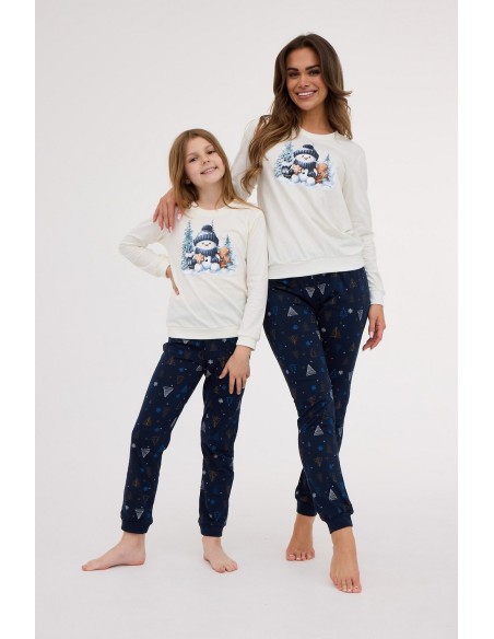 Pajamas girl kids dr 977/189 snowy day Cornette