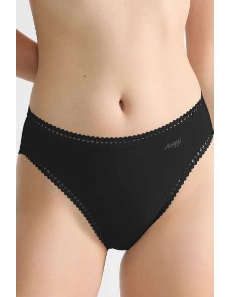 Figi go crush high leg 3pack czarne Sloggi