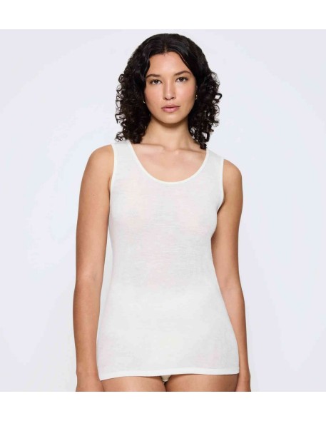 Beauty layers nsl top wool ecru white Triumph