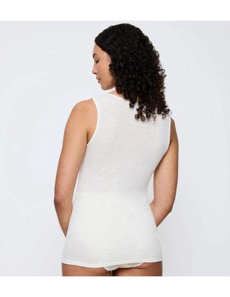 Beauty layers nsl top wool ecru white Triumph