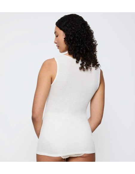 Beauty layers nsl top wool ecru white Triumph