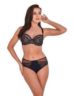 Biustonosz semi-soft bice 1191 czarny Gaia