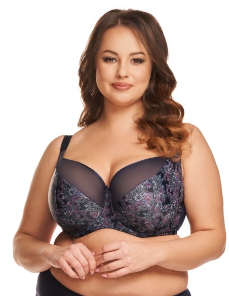 Biustonosz miękki side support Nessa Melani, plus size