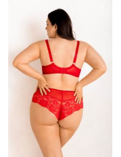 Biustonosz jasmin plunge 19150 red Mediolano