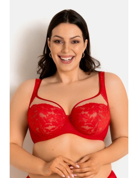 Bra jasmin plunge 19150 red Mediolano