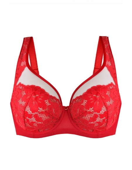 Bra jasmin plunge 19150 red Mediolano