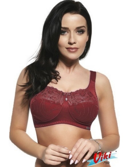 Biustonosz 584/brassiere viola-czerwony Viki