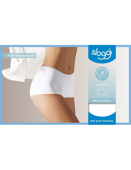 feel sensational short 02 white Sloggi