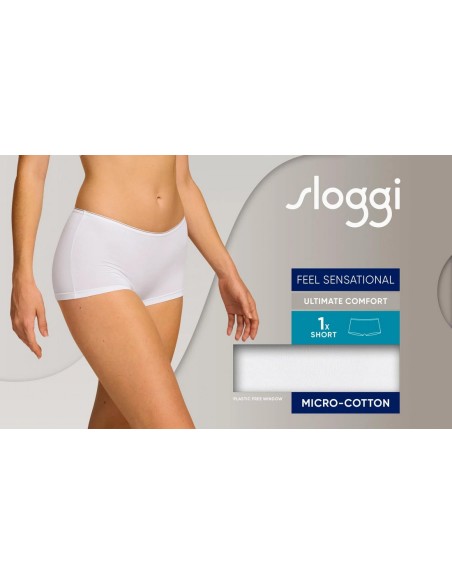 feel sensational short 02 white Sloggi
