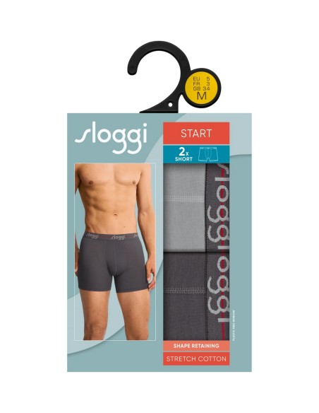 men start short c2p box black combination Sloggi