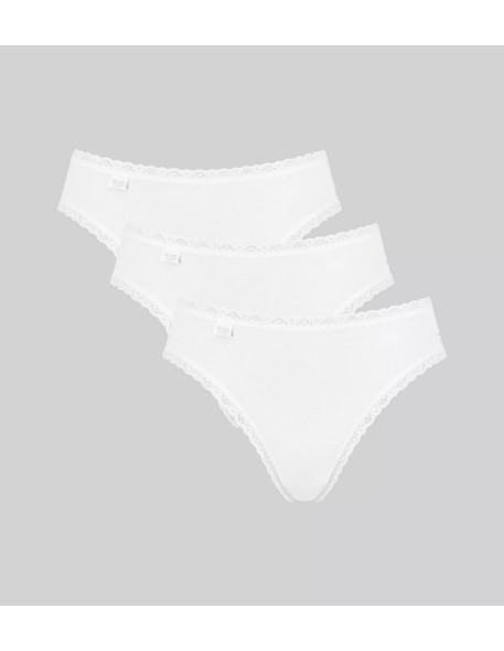 24/7 cotton lace tai c3p white Sloggi