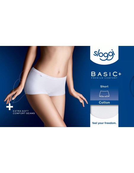 basic+ short white Sloggi