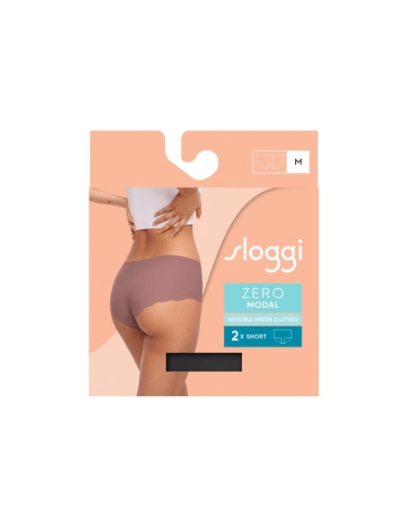 zero modal 2.0 short 2p black Sloggi