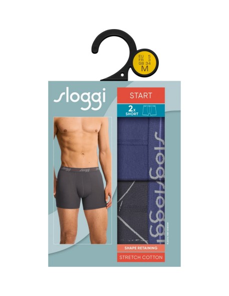 men start short c2p box blue combination Sloggi