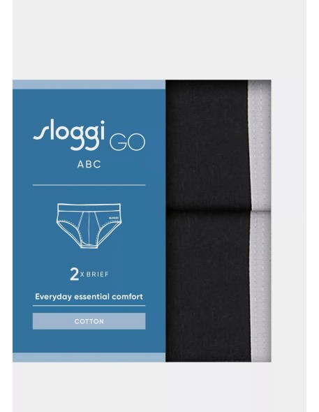 men go abc 2.0 brief 2p black Sloggi