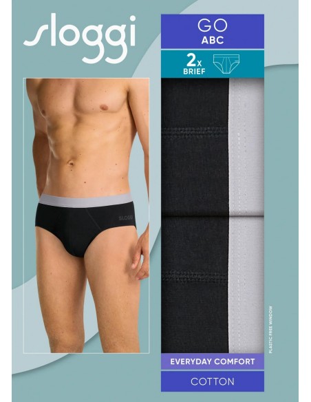 men go abc 2.0 brief 2p black Sloggi