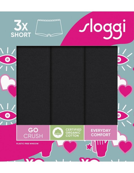 go crush short c3p black Sloggi